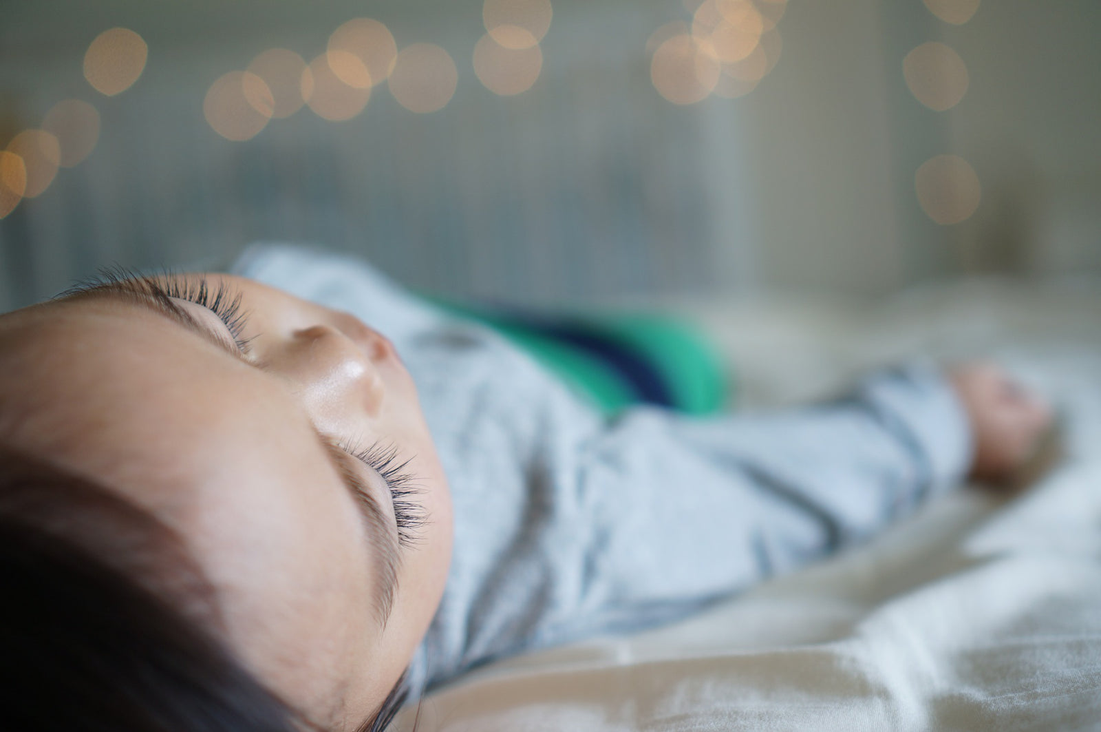 Baby sleeping contently