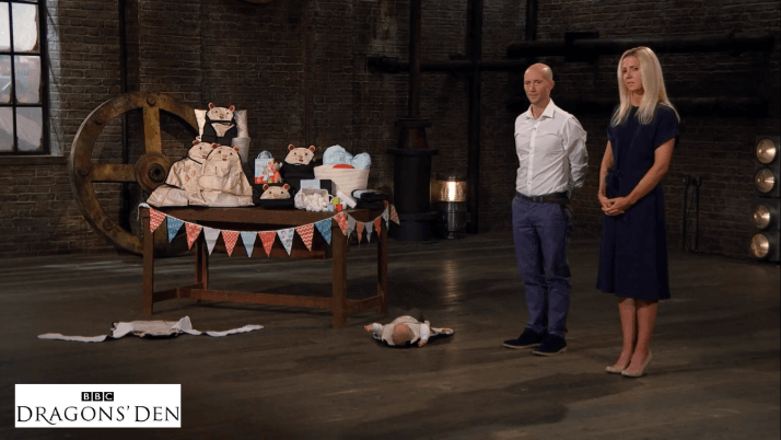 The Wriggler anti roll changing mat Dragons' Den BBC One