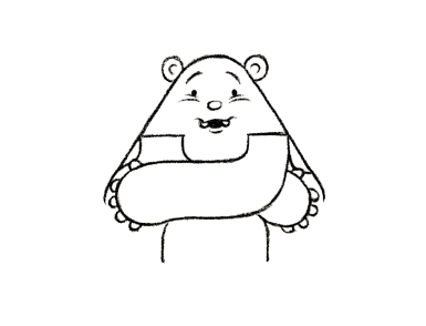 The Wriggler changing pad has an adorable teddy bear character that gives baby a bear hug during diaper changing