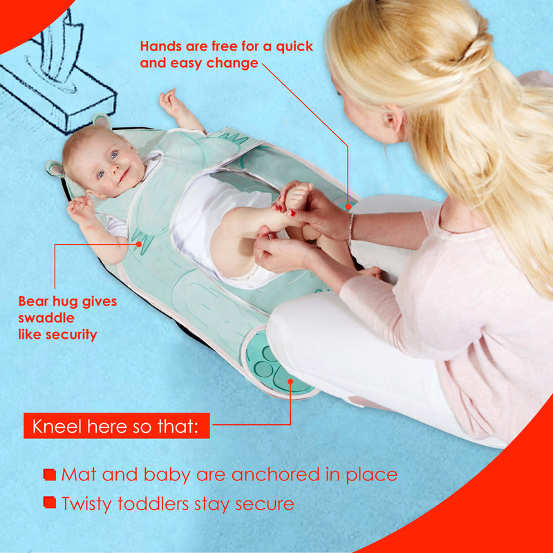 The Wriggler™ AntiRoll Changing Mat